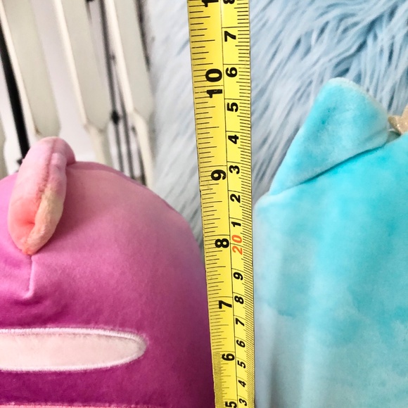 Squishmallows, Set of 3, Chameleon Axolotl, Sloth & Corgi Dog, 9" Stuffed, Plush - Picture 7 of 10